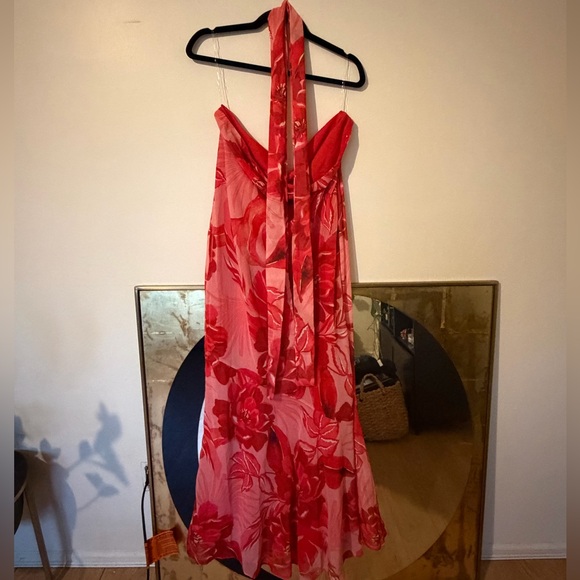 Peppermayo Vibrant Red Floral Dress - Picture 3 of 8